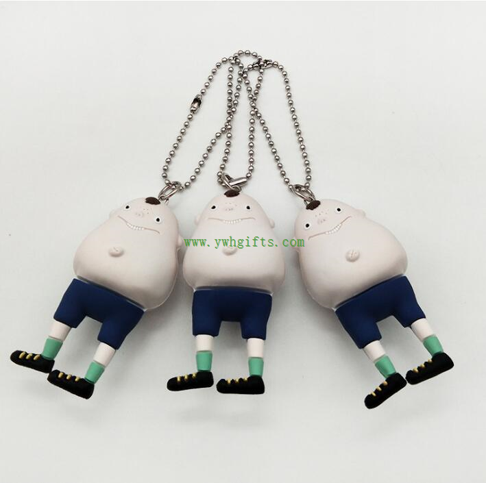 পরিবেশ বান্ধব কী হোল্ডার 3 ডি নরম পিভিসি কীচেন