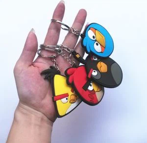 জনপ্রিয় প্রচারমূলক উপহার 2D/3D PVC বার্ডস কীচেন