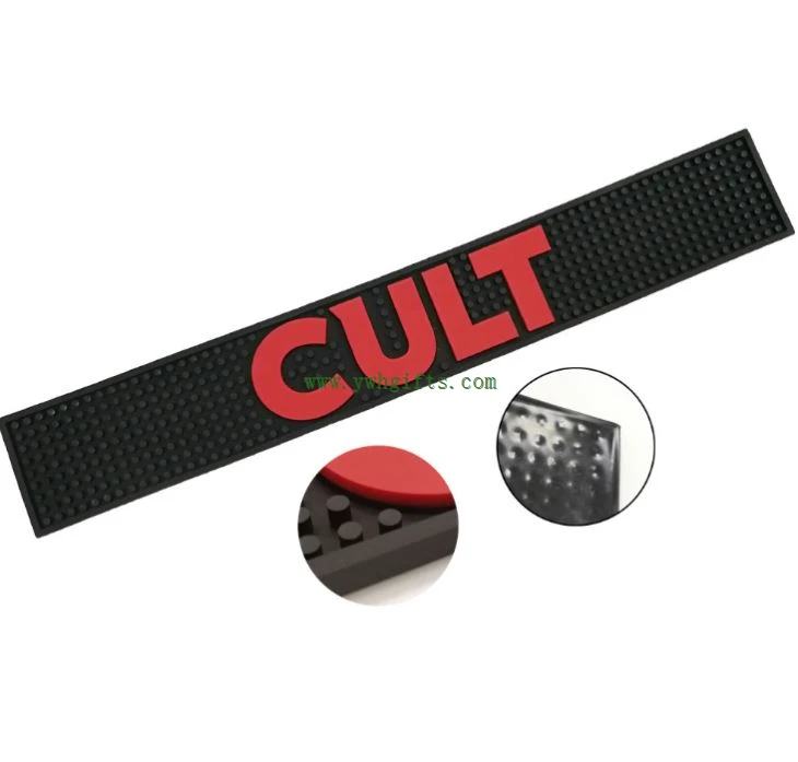 Promotional Pvc Rubber Bar Mat Beer Drip Mat Bar Accessories