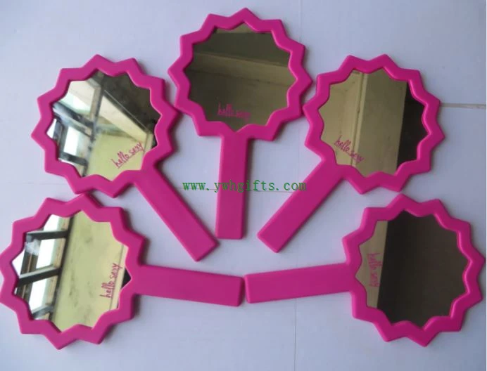 Silicone Makeup Mirror Handle Silicone Cosmetic Mirror For Women Or Girl